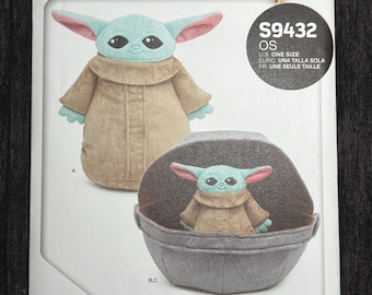 S9432 Simplicity Sewing Pattern Plush Grogu and Soft Space Pram