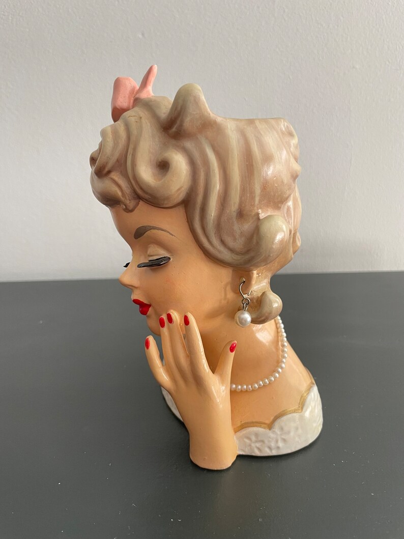 Rubens Originals Lady Head Vase 489 Manufactured in Japan Etsy