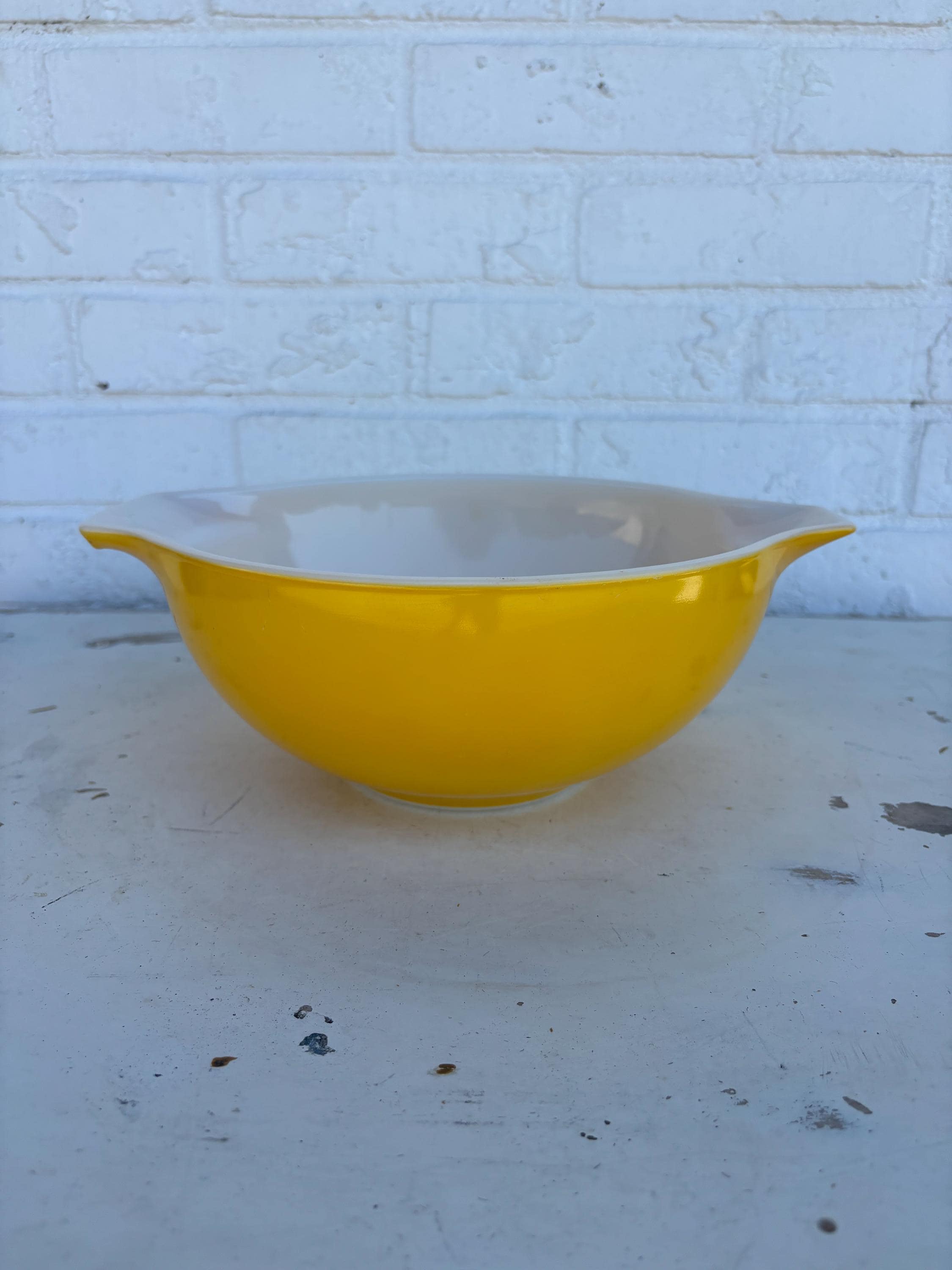 Pyrex Yellow Cinderella Mixing Bowl #443 - Etsy