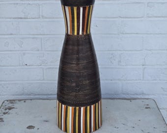 Vintage Flavia Bitossi Italian Pottery Swirl Vase, 2