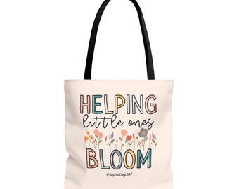 Helping Little Ones Bloom Tote Bag, Baptist Clay LDRP