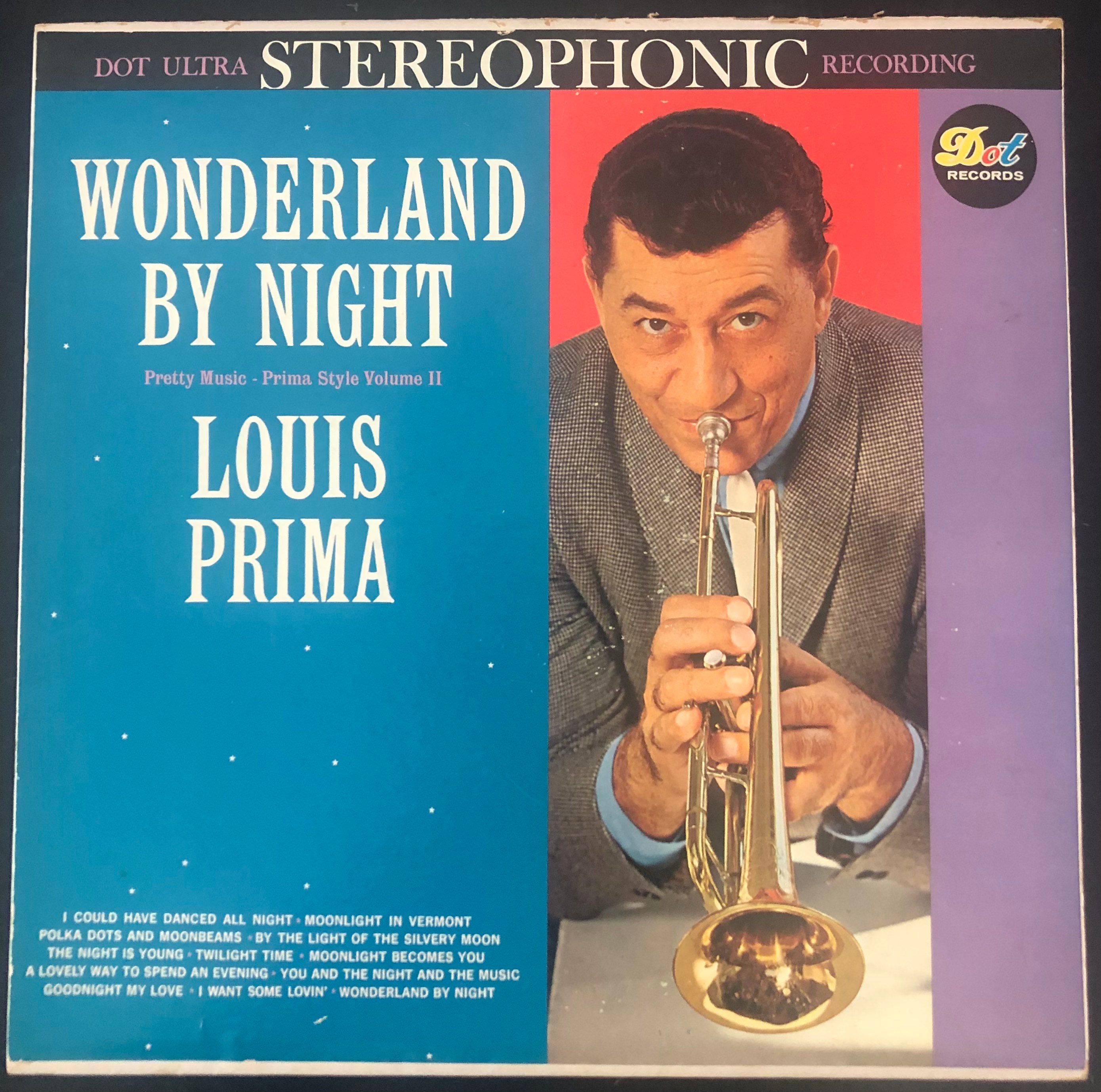 Louis Prima Wonderland by Night LP Album Dot Records DLP 25352 