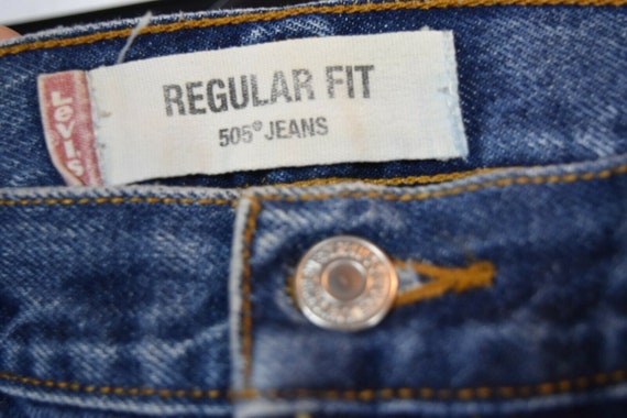 Vintage Levi’s 505’s Zip Front Fantastic Wear & F… - image 7