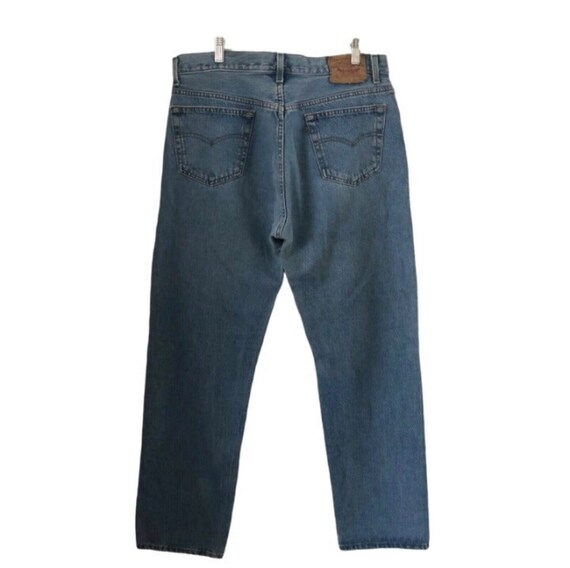 Vintage 80s Levi’s 501 Blue Jeans Button Fly Medi… - image 4