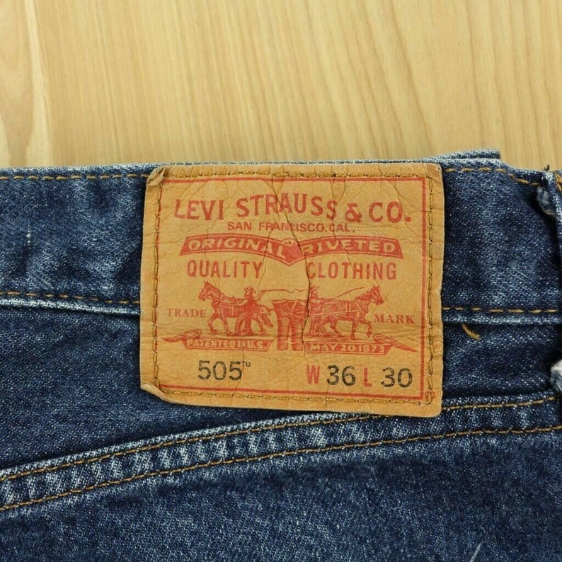 Vintage Levi/'s 505s 3630 Zip Front Nice /& Worn Soft Slightly Distressed Whiskered Classics
