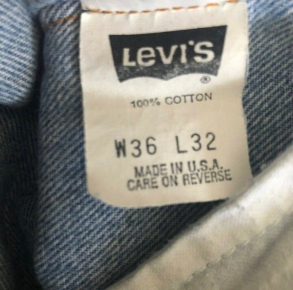 Vintage 80s Levi’s 501 Blue Jeans Button Fly Medi… - image 9