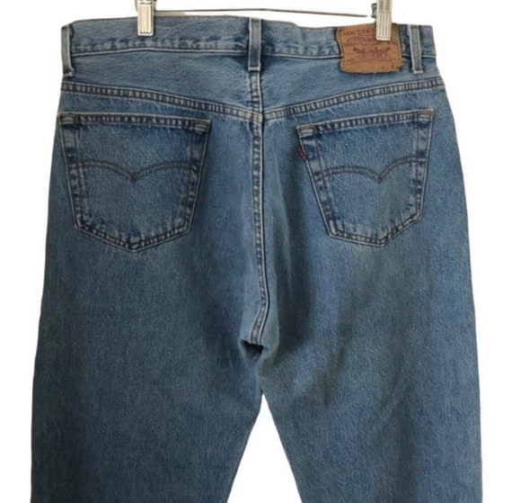 Vintage 80s Levi’s 501 Blue Jeans Button Fly Medi… - image 7