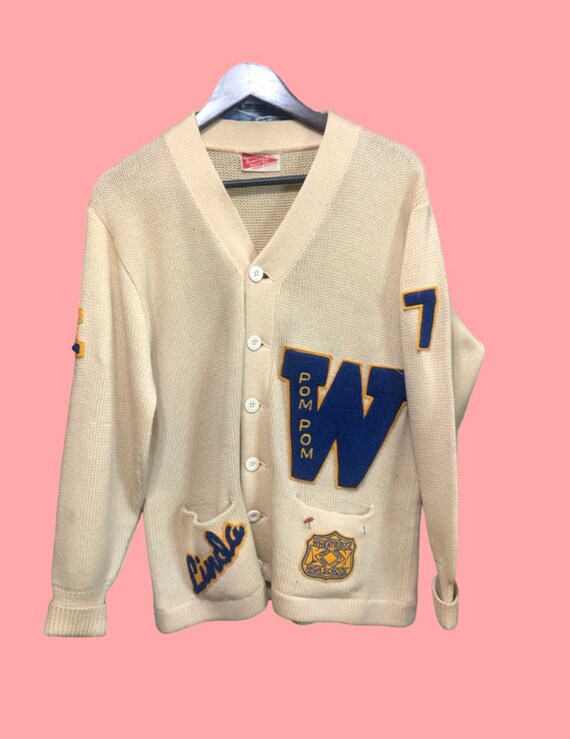 Vintage Clothing - Dated 1970 Letterman Sweater 1… - image 1