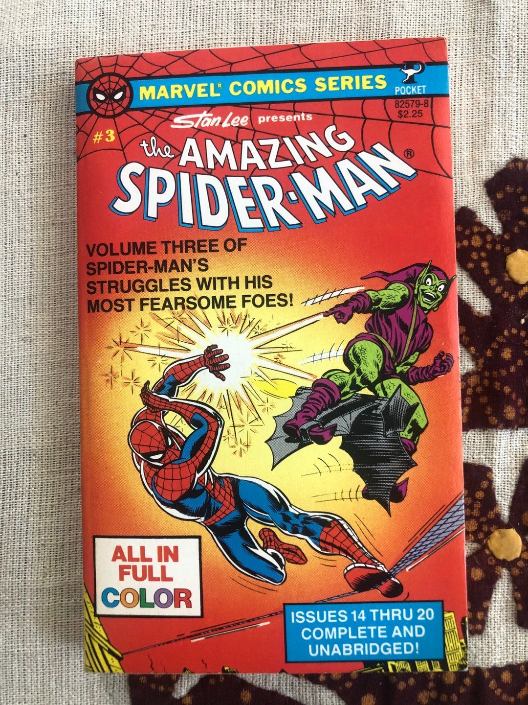 Vintage Comics Marvel Comics Series the Amazing Spiderman Pocket Paperback Number 3 March 1979