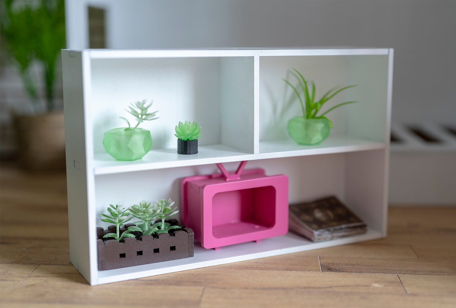 Shelf for dolls 1/6 1/8 dollhouse furniture FR Barbie Etsy