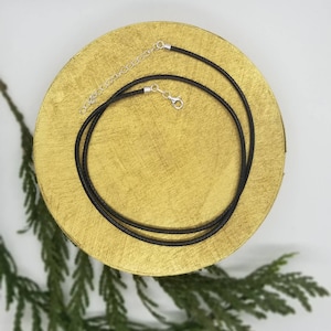Lederkette Kordel 925 SS Verschluss 19 Zoll