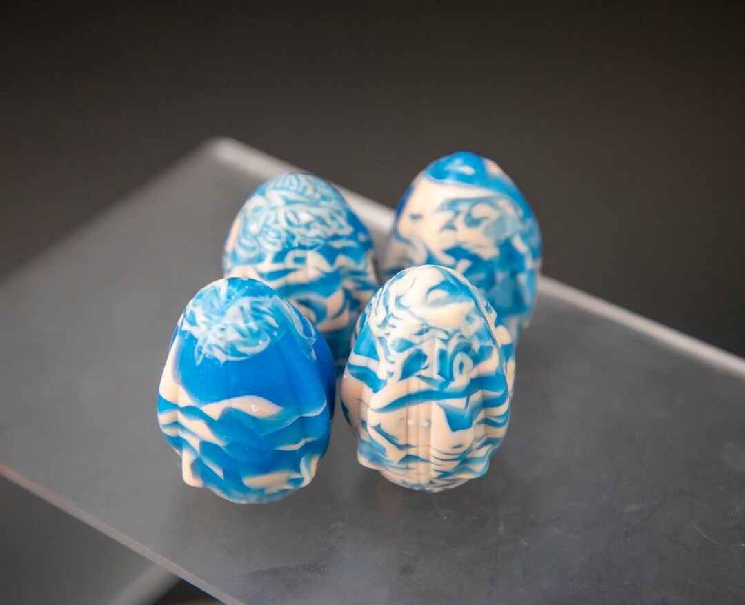 Tamago Mini Set of 4 Teal Dragon Skin Etsy