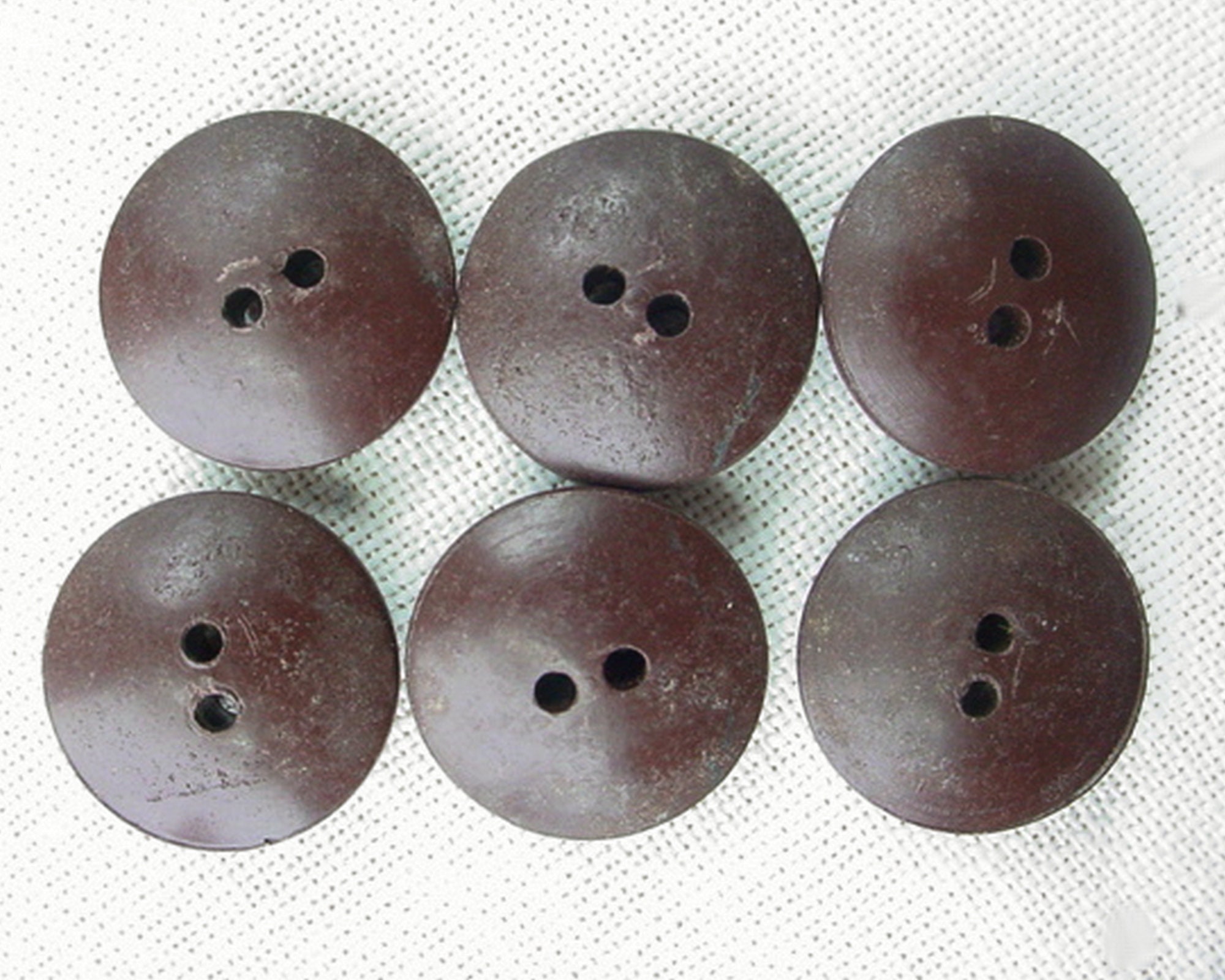 6 Antique Composition Buttons 3/4 Inch Brown With Marbled Centers 3/4 ...
