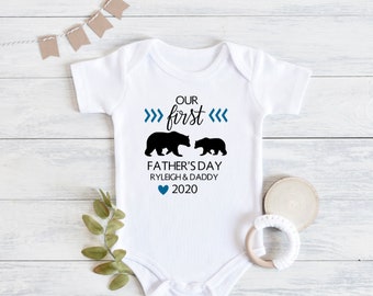 dads first fathers day onesie