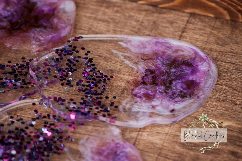 Resin Coasters Beautiful Purple!
