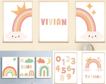 Decoration Murale Arc En Ciel Etsy Decoration Murale Arc En Ciel Etsy