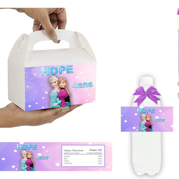 Version numérique à télécharger-Maquette-M&M's/Kitkat/Kinder Bueno/Kinder Maxi/CapriSun/Etiquette bulle de savon/Etiquette bouteille/Haribo,