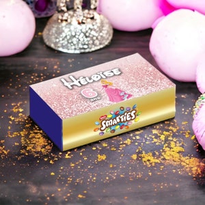 Gepersonaliseerde Smarties / gepersonaliseerde verjaardag / feestdecoratie / feest / gepersonaliseerde chocolade