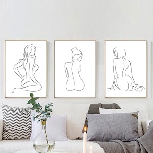 Abstract posters / black woman / woman / abstract / beauty woman / living room posters / naked women