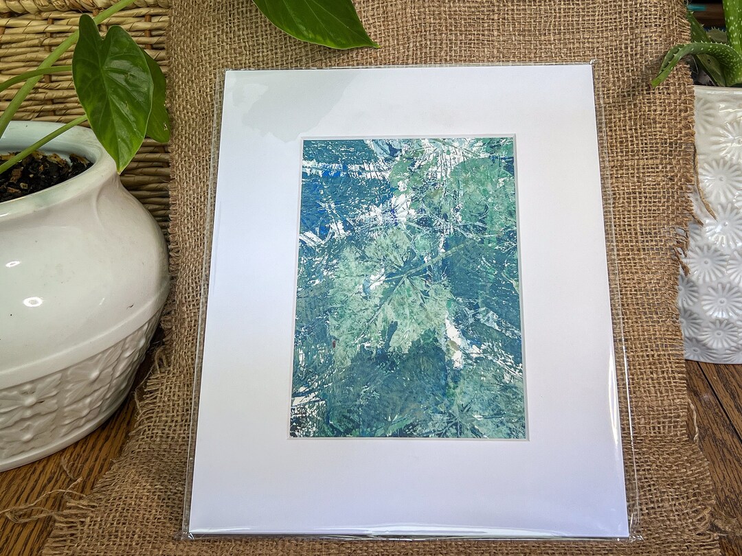 Abstract Blue and Green Nature Art Painting, Printed Home Decor - Etsy
