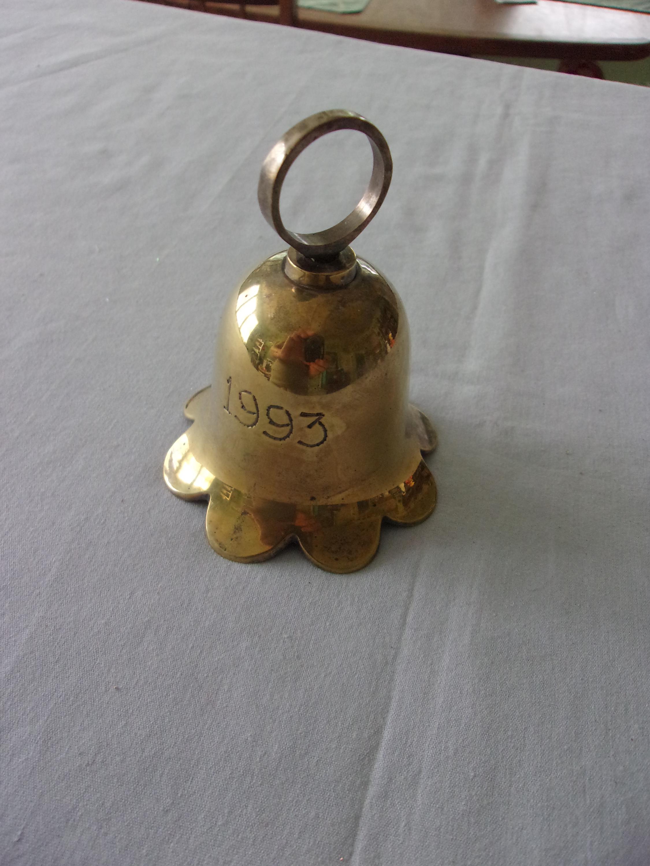 Vintage Silver Hand Bell - Etsy