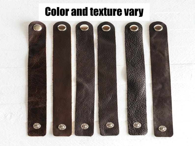 Leather Kitchen Towel Holder for Oven, Stove, Cabinets or Fridge | Free Shipping! Dark Brown