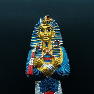 Unique Ancient Egyptian statue of King Tutankhamun large solid stone made in egypt