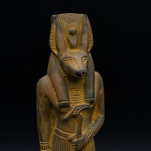 Unique statue Anubis God of Death Sculpture heavy stone made in Egypt