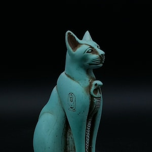 Egyptian goddess Bastet cat statue made in egypt