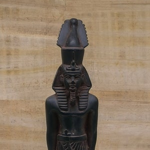 Unique statue of Egyptian art Pharaoh king Ramesses II l heavy stone made in egypt