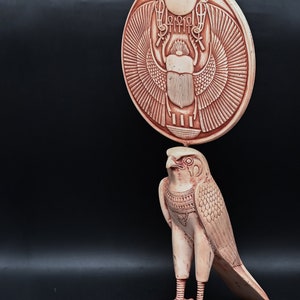Unique Egyptian Falcon Bird God Horus Statue  Made in Egypt