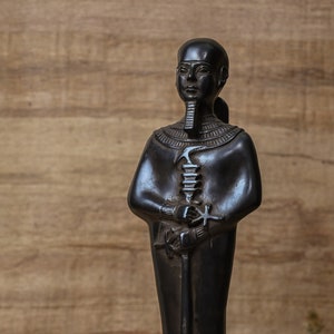 Unique statue Ptah god of Memphis Sculpture large vintage heavy solid stone made in Egypt