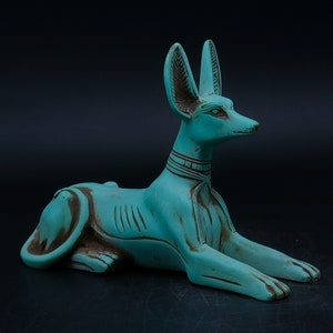 アヌビス犬ジャッカルの置物エジプトの神の像白(5サイズ アヌビス犬ジャッカルの置物エジプトの神の像白(5サイズ
