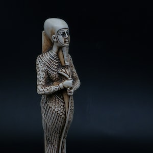 Egyptian statue Ptah black white God craftsmen Figurine made in Egypt