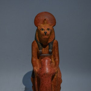 Replica of SEKHMET - Ancient Goddess, handmade Sekhmet - Egyptian lion Goddess of War and Healing statue for sale .
