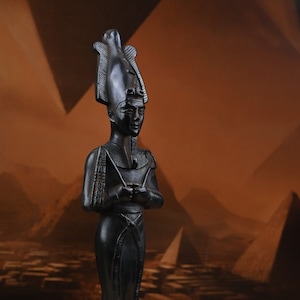 Egyptian statue of god Osiris, lord of the dead stone made in Egypt
