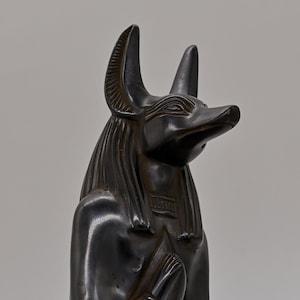 statue Anubis God of Death black Sculpture heavy stone made in Egypt
