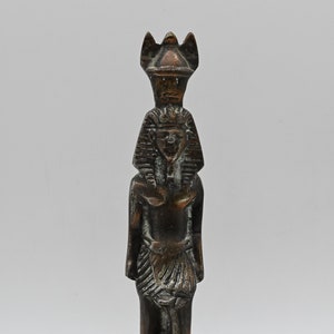 Unique statue of Egyptian art Pharaoh king Ramesses II stone made in egypt
