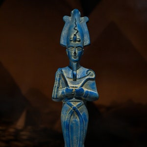 Egyptian statue of god Osiris, lord of the dead stone made in Egypt