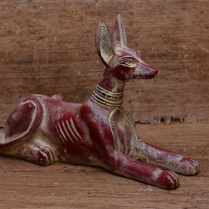 Unique Egyptian God anubis statue carved stone made in egypt