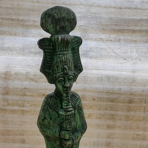 Unique Egyptian God Osiris vintage carved stone Made in Egypt