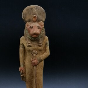 Unique Statue of Egyptian art goddess Sekhmet Unique  heavy stone made in Egypt