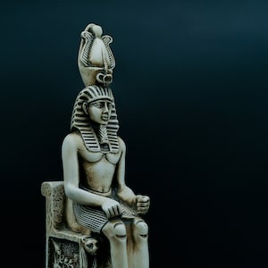 Unique Egyptian Statue of Ramesses II large heavy 2 color stone made in egypt