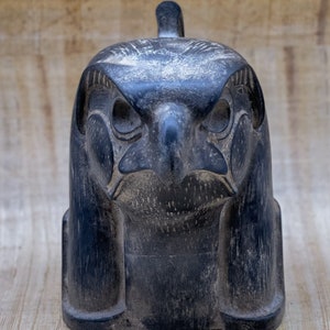 Unique Egyptian head of God Horus Statue large heavy stone Made in Egypt