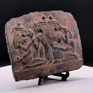WALL Relief Egyptian Three Female Musicians Unique Sculpture  heavy stone made in egypt