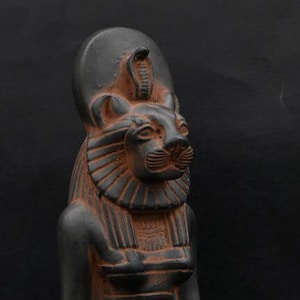 Unique Ancient Egyptian Art statue of Goddess Sekhmet heavy stone made in Egypt