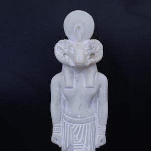 statue of Egyptian God khnum large marble heavy stone made in Egypt