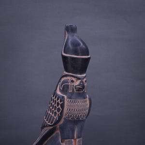 statue of Horus god Falcon Bird Sculpture large heavy polystone made in Egypt