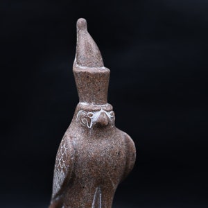 statue Horus God of Sky Falcon Bird Headed Granite Stone large heavy 12&#39;&#39; made in Egypt