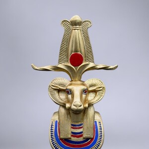Ancient Egyptian Ram God of Creation, Egyptian God Khnum statue